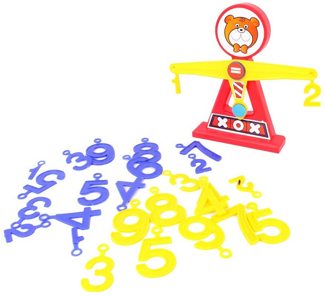 USL遊思樂 益智教具 資優數字天平 認識數字和重量 練習加減法 台灣製, 1套