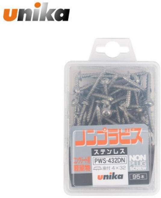 유니카 논프라피스 콘크리트 와셔 스텐 PWS-432 95개, 유니카 논프라피스 콘크리트 와셔 스텐 PWS-432 9