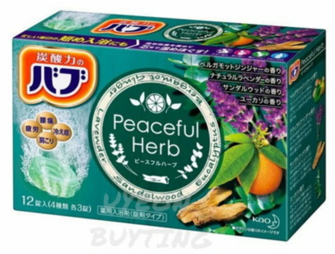 일본 입욕제 바브 카오 4가지향기 12개입 평화로운 허브 일본온천탄산 반신전신족욕, 1개 - 쿠팡