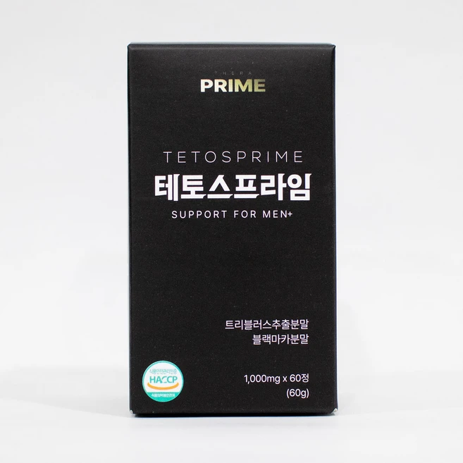 세라프라임 테토스프라임 블랙마카 트리뷸러스 남성 활력 영양제, 1박스, 60정 - 쿠팡