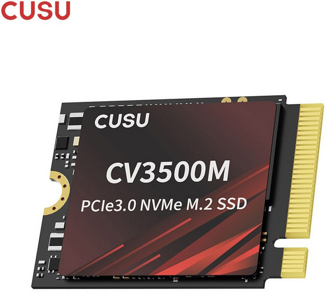 CUSU NVME SSD 2230 512GB 1 M2 PCIE3.0 내장 솔리드 스테이트 드라이브 스팀 데크 서피스 프로 7 8 9 X용, 1개