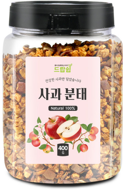 사과 분태(국산) 400g(통) 말린 건조 사과 애플 조각 제빵, 사과 분태[국산] 400g[통], 1개