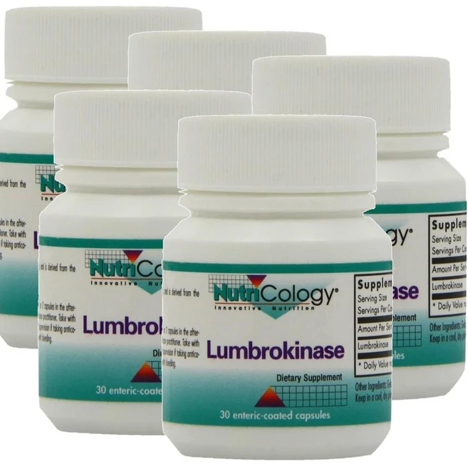 뉴트리콜로지 룸브로키나제 Nutricology Lumbrokinase, 5개, 30정 - 쿠팡