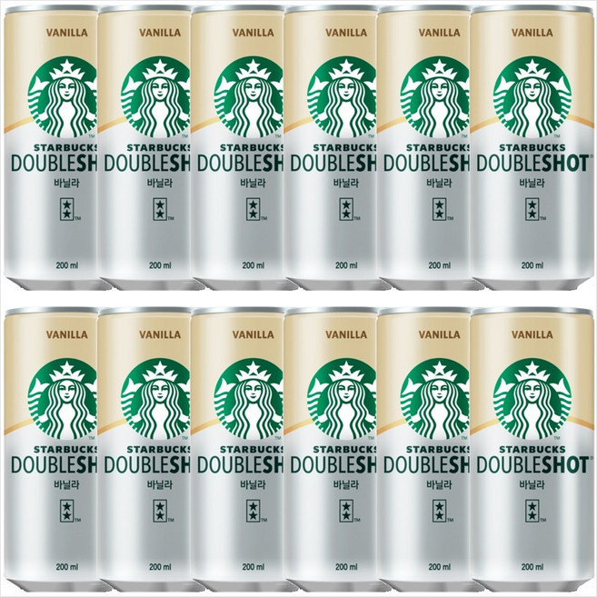스타벅스 더블샷 바닐라, 200ml, 12개