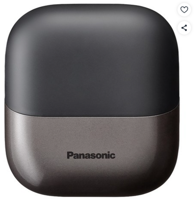 파나소닉 람대쉬 3중날 팜인쉐이버 전기면도기, ES-CM3B-K (스테인레스 3중날), 블랙