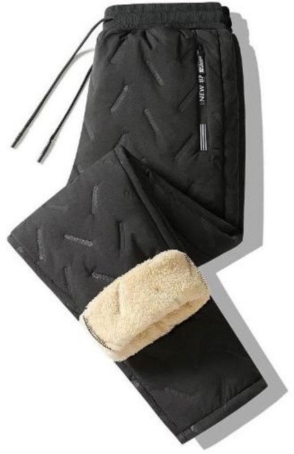 SIBANU 羊羔絨長褲 防風保暖運動棉褲 加厚休閒褲