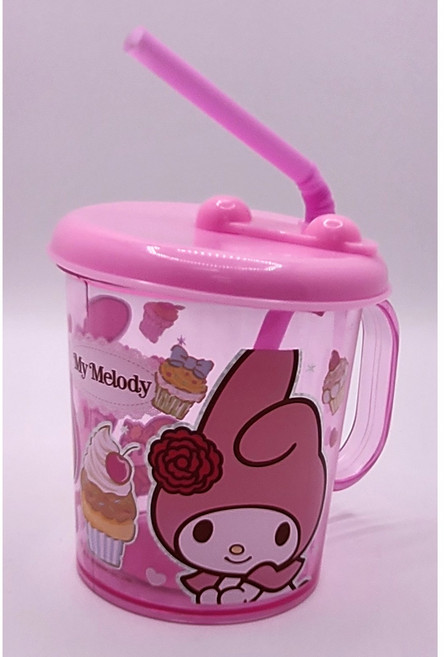 마이멜로디 손잡이 빨대컵, 핑크, 1개, 195ml