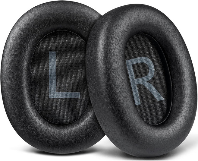 SOULWIT 교체용 이어패드-호환 모델 TOZO HT2/HT 2 헤드폰용 부드러운 단백질 가죽 이어패드 쿠션 소음 차단 폼 1쌍, Black, 1개