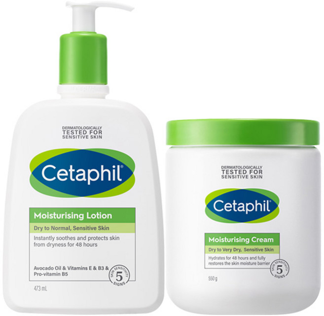 세타필 모이스춰라이징 로션 473ml + 세타필 오이스춰라이징 크림 550g, 1개, 1.023L