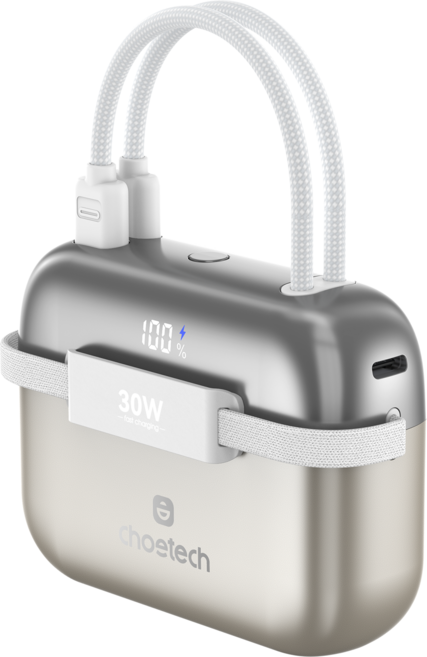 초텍 30W 보조배터리팩 10000mAh 초고속충전 듀얼 C타입 2포트, 골드, B812C