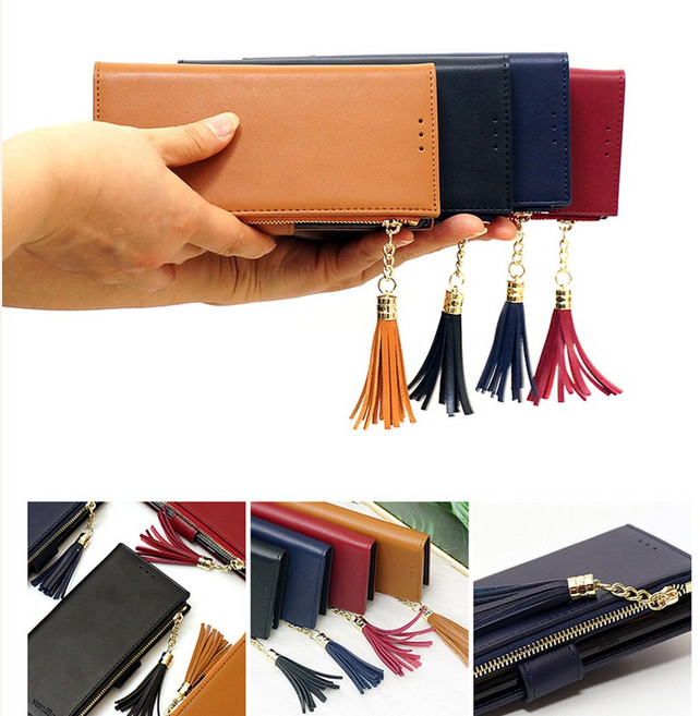 Q92 LM-Q920N 갬성 동전 지퍼포켓 지폐 명함 메모 지갑형 태슬장식 휴대폰케이스