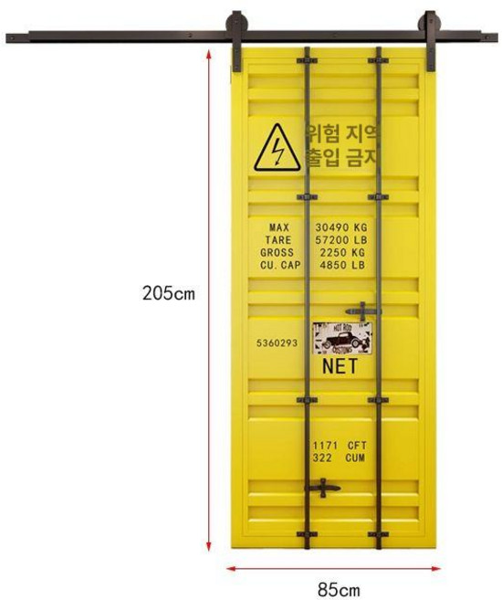 슬라이딩 도어 화장실 문 교체 주방 접이식 베란다, 85x205, 1개