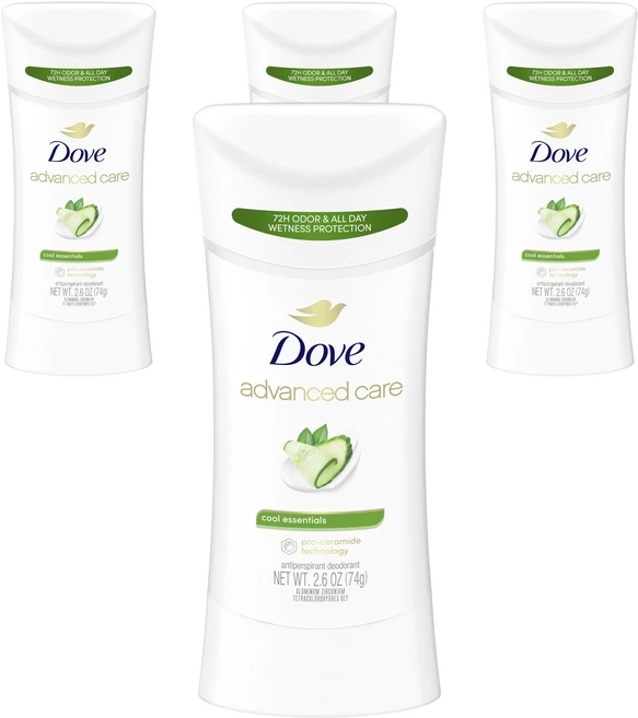 도브 어드밴스드 케어 데오도란트 쿨 에센셜, 74g, 4개 - 쿠팡