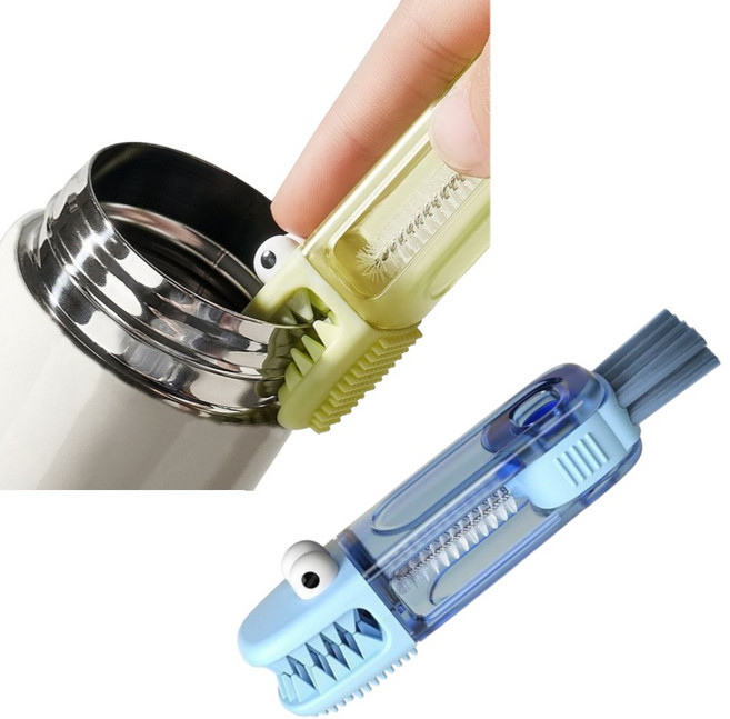 알로롱 리빙 악어 4in1 틈새 텀블러 세척솔, 블루 1개, 1세트