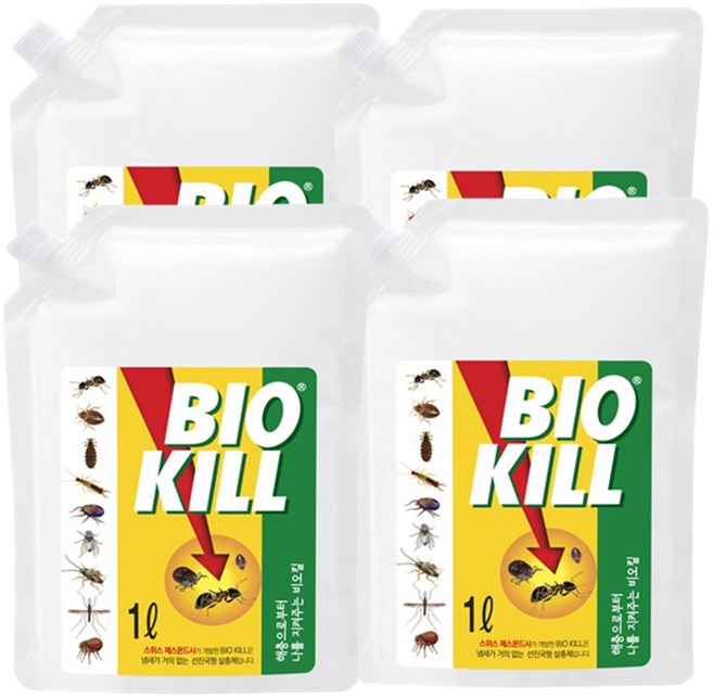 동성제약 살충제 비오킬 1L 리필용 파우치 (4개)