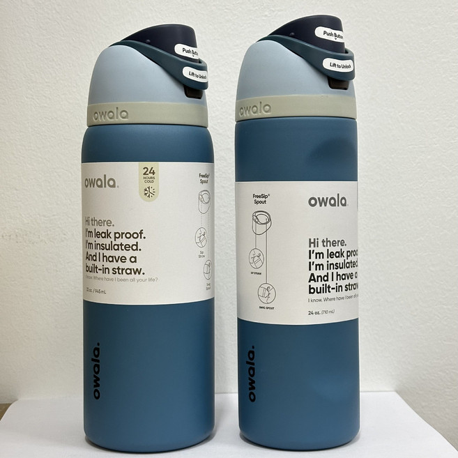 오왈라 FreeSip 프리십 인슐레이티드 텀블러 24oz 32oz, 710ml, 32