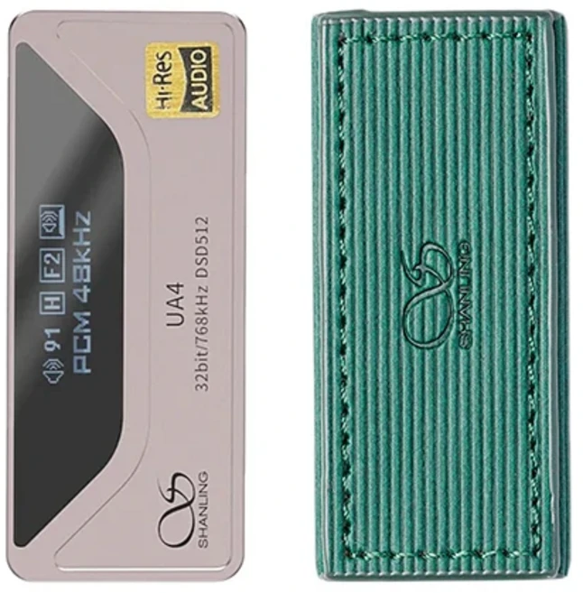 SHANLING UA4 MQA 휴대용 USB DAC 앰프 고해상도 오디오 ES9069Q 2 * RT6863 칩 PCM768 DSD512 3.5/4.4mm, 06 UA4 titanium-G Case
