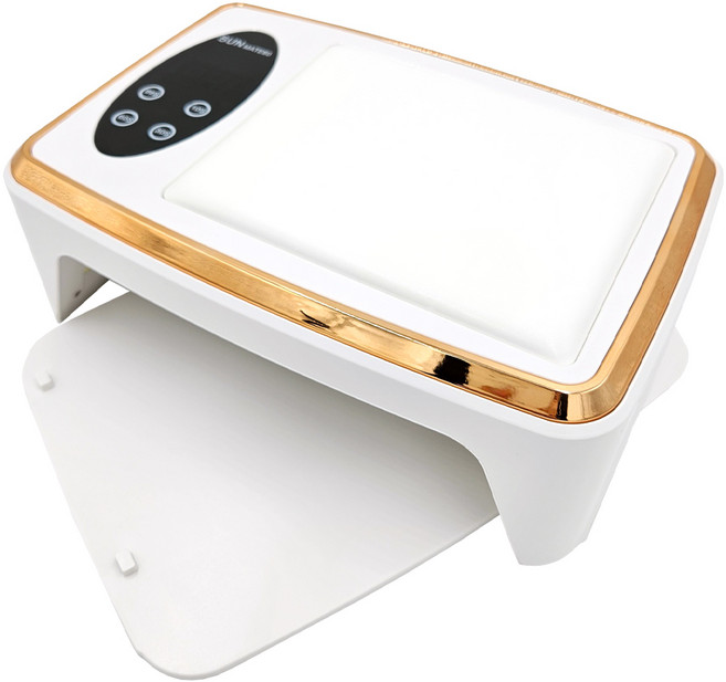 M60 젤램프 LED UV램프 레진 젤네일 샵 38Ow 아트 경화기 국시, 1개, 흰색,골드