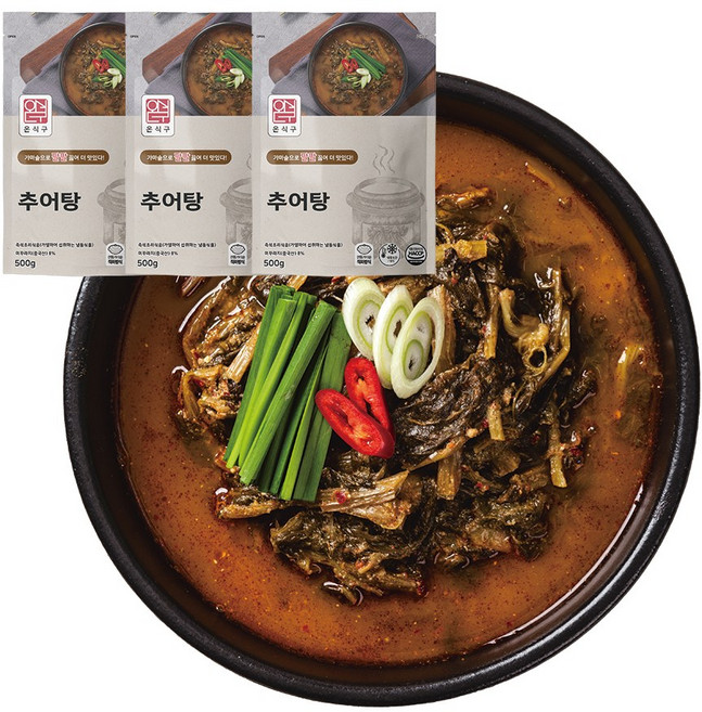 온식구 추어탕, 3개, 500g