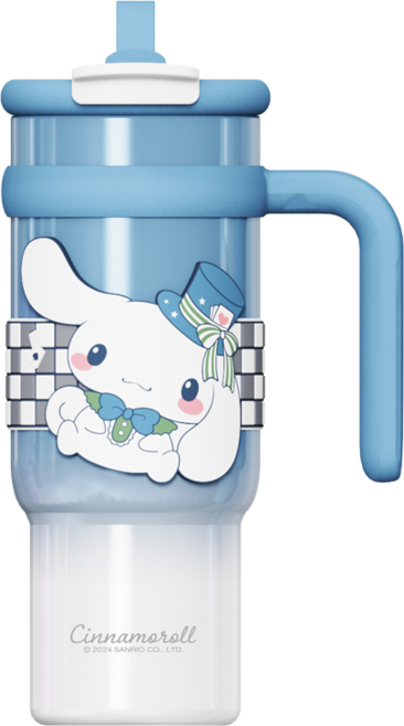 산리오 텀블러 900ml, 1개, 900ml 시나모롤 블루화이트(진한 블루)