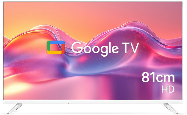 위드라이프 구글 스마트 32인치TV 화이트 에너지1등급 최신형 안드로이드 고화질티비, 방문설치, 스탠드형, WITH32SMARTW, 81cm/32인치