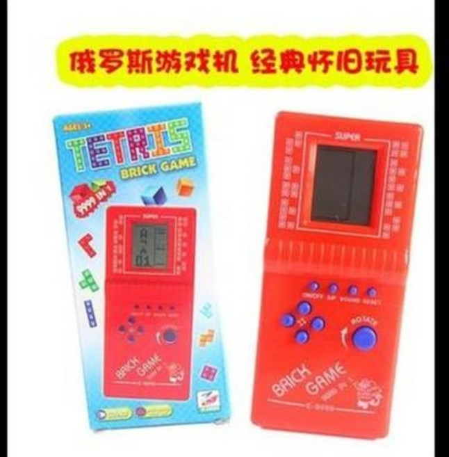 TETRIS BRICK GAME 經典懷舊玩具 9999合1, 懷舊兒童創意俄羅斯方塊遊戲機大屏小孩益智玩具1入