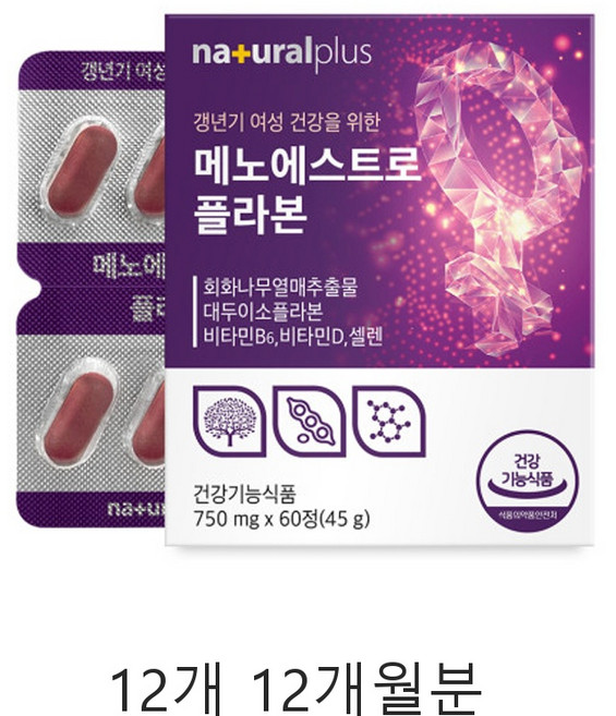 온가족 비타민B군 아연 멀티비타민 미네랄 기초 영양 밸런스 정 12개월분, 60정, 12개