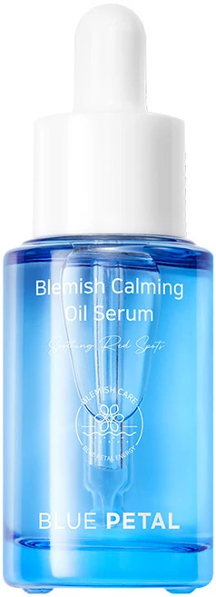 좁쌀 트러블 예민피부 진정 집중케어 | 인그로운케어 라벤더 티트리오일 왁싱오일 | 블루페탈 블레미쉬 카밍 오일세럼 24ml, 1개 - 쿠팡