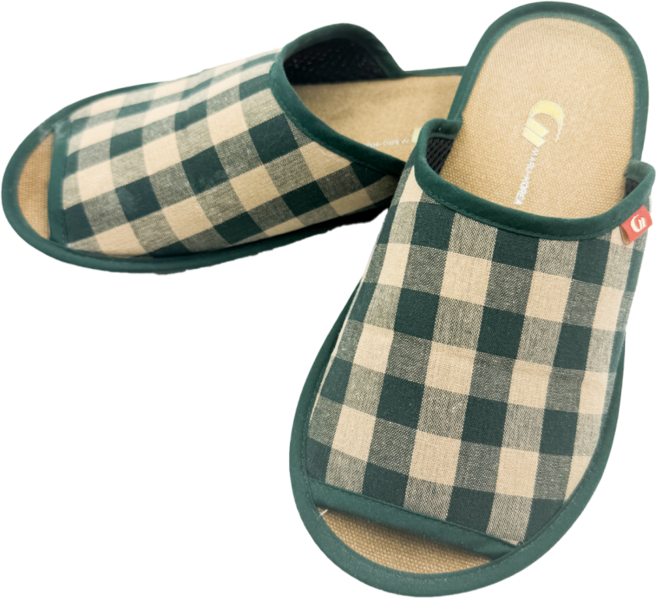 쿠션마루 체크 층간소음방지 쿠션실내화