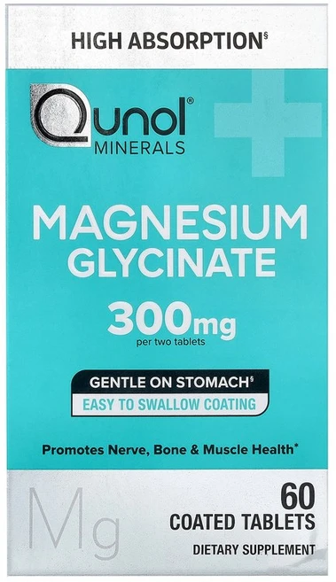 Qunol Magnesium Glycinate 60 Coated Tablets (150 mg per Tablet), 60 count, 1, 60정 - 쿠팡