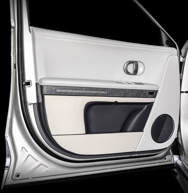 벤딕트 현대 아이오닉5 용품 튜닝 가죽 도어 커버, 03.글로브박스, 새들브라운