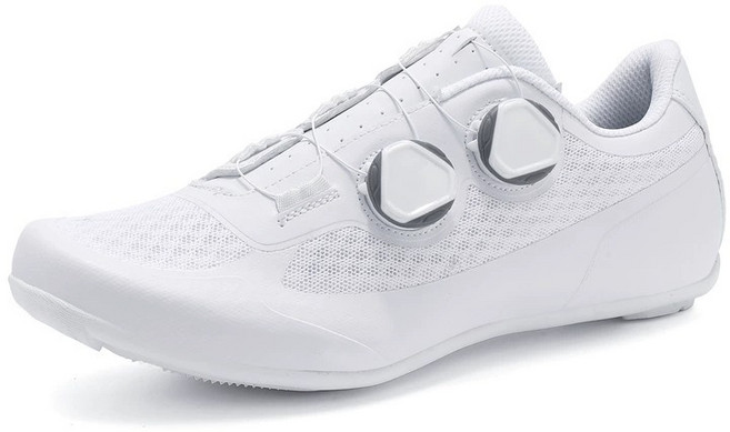 엘리먼트 평페달 자전거 신발 FL03 올 화이트, 40 (252mm)