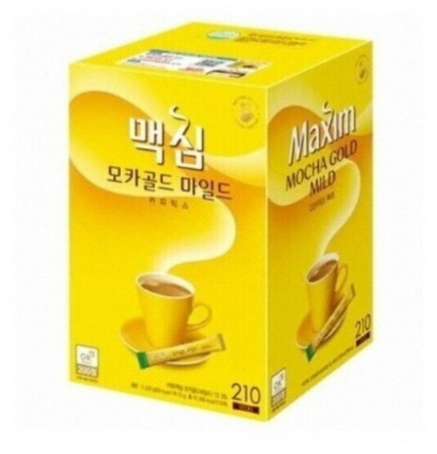 맥심 모카골드 마일드 커피 믹스12g 210개입 1개, 12g