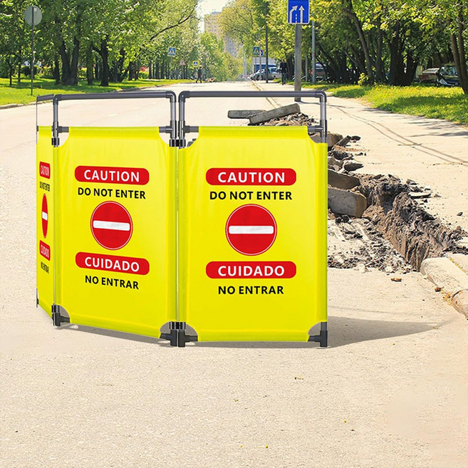 접이식 공사가림막 휀스 이동식 바리게이트 펜스, 1개