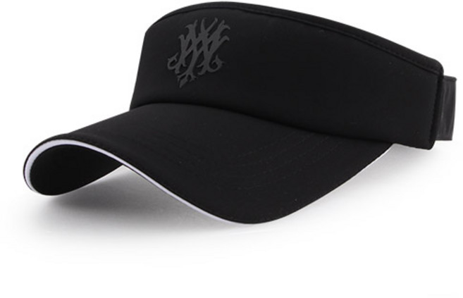 엠쿰 스판 골프모자 스포츠 캡 바이저, 블랙