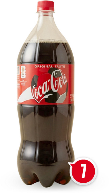 코카콜라 페트, 1.8L, 7개