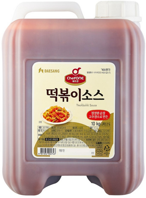 쉐프원 떡볶이소스, 8L, 1개