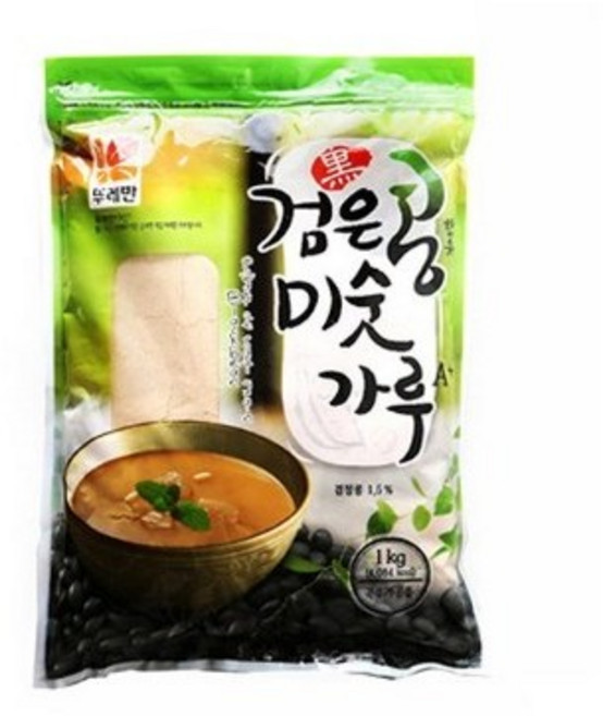 뚜레반 검은콩함유 미숫가루 A+, 1kg, 3개