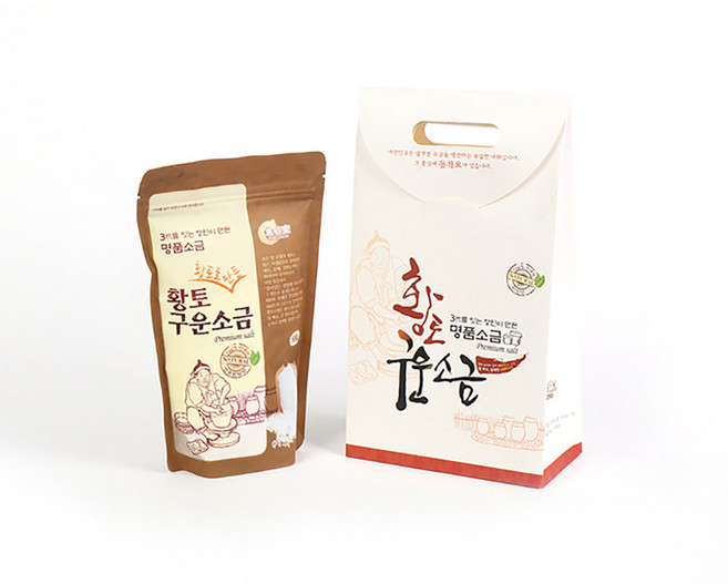 울금 지퍼팩 고창황토구운소금 500g, 1개