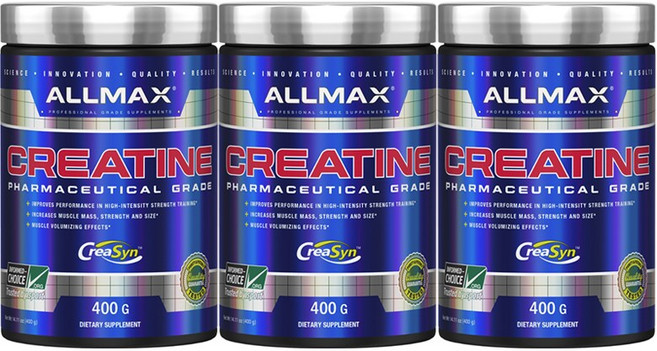 ALLMAX 肌酸, 400g, 3個