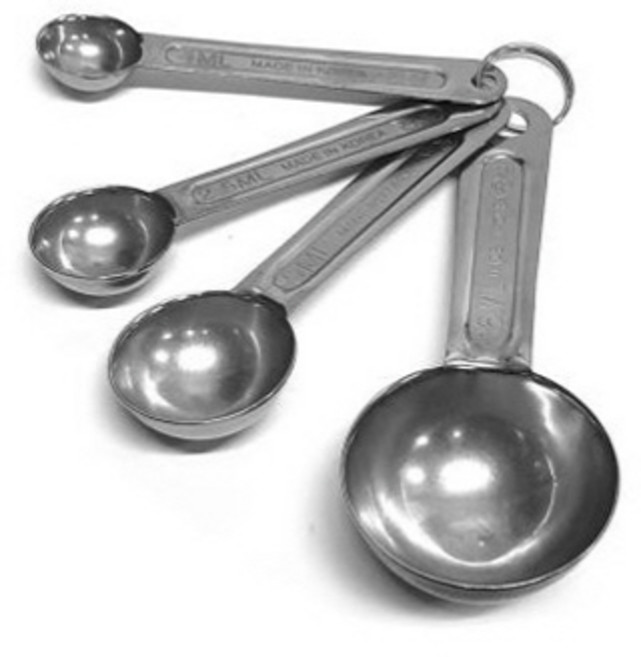 국산 천성 계량스푼 4P세트(1ml 2.5ml 5ml 15 ml) 홈베이킹 제빵도구 제과제빵, 1개