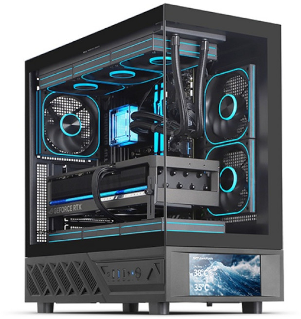 (darkFlash) DS950V ARGB 디스플레이 (미들타워) (블랙), 1개, DS950V ARGB 블랙