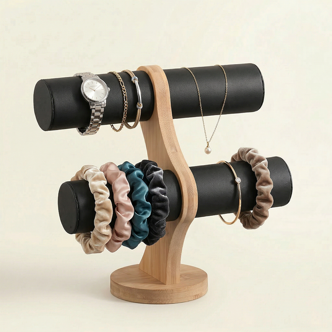 원목 주얼리 스탠드 팔찌 시계 거치대 1개