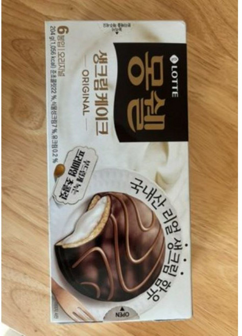 몽쉘 생크림케이크 오리지널, 408g, 5개