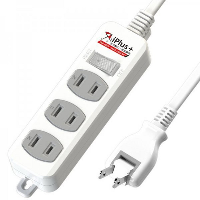 iPlus 保護傘 3孔2P延長線 PU-2136, 1個, 6尺/180CM