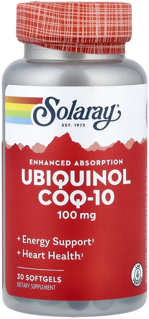 새해 첫좋은선물 Solaray Ubiquinol CoQ10 흡수력 강화 100mg 소프트젤 30정 제대로 할인합니다, 1개 - 쿠팡