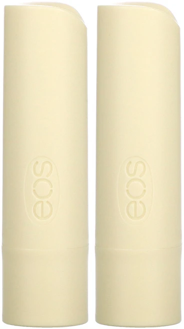 EOS 유기농 100% 천연 시어버터 립밤 바닐라 빈 2개 개당 4g(0.14oz) 2팩, 1개 - 쿠팡
