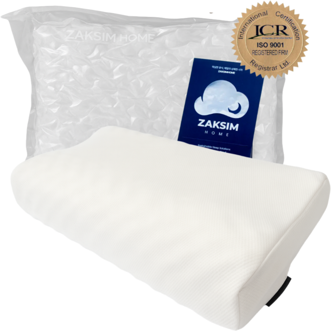 (기본커버증정) 작심홈 프리미엄 100% 천연라텍스 자체공장생산 커브형 경추베개 목디스크 베개추천 메모리폼 라텍스베개 양모베개 목베개 이사 부모님 신년선물 설선물 명절선물 새해선물, 화이트, 1개