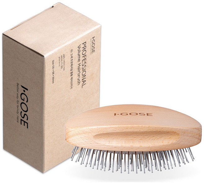 이고세 프로페셔널 헤어 브러쉬, 1개, 우드