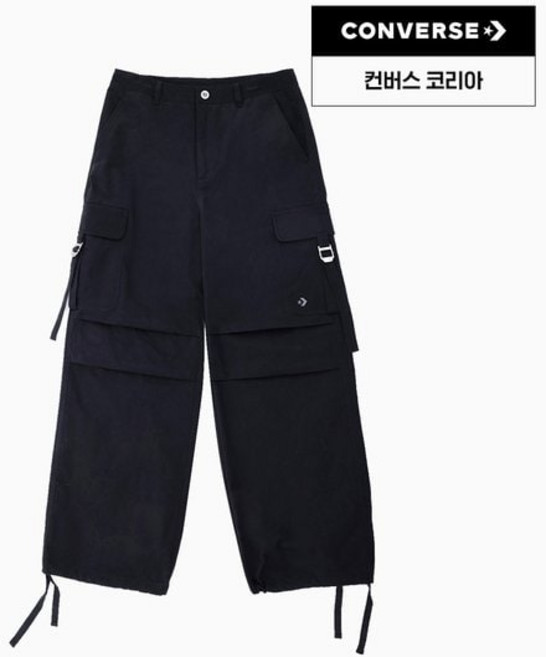 매장정품 CONVERSE 컨버스 워크웨어 카고 우븐 팬츠 블랙 WCJ139-023 1389021